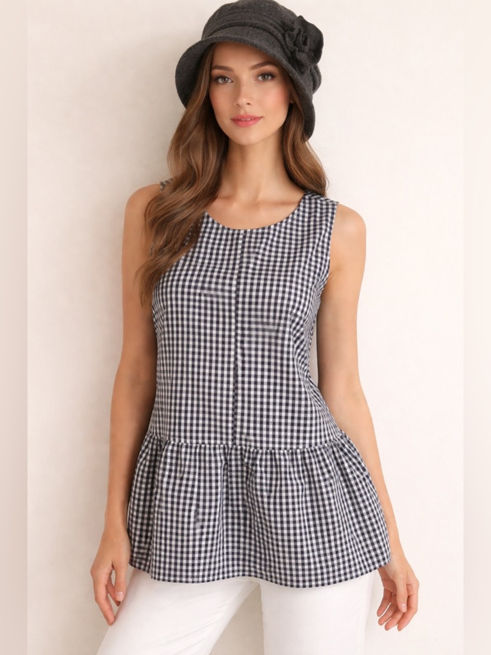 Velvet Heart Black and White Striped Blouse